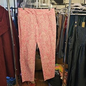Charter Club Pink Paisley Print Pants